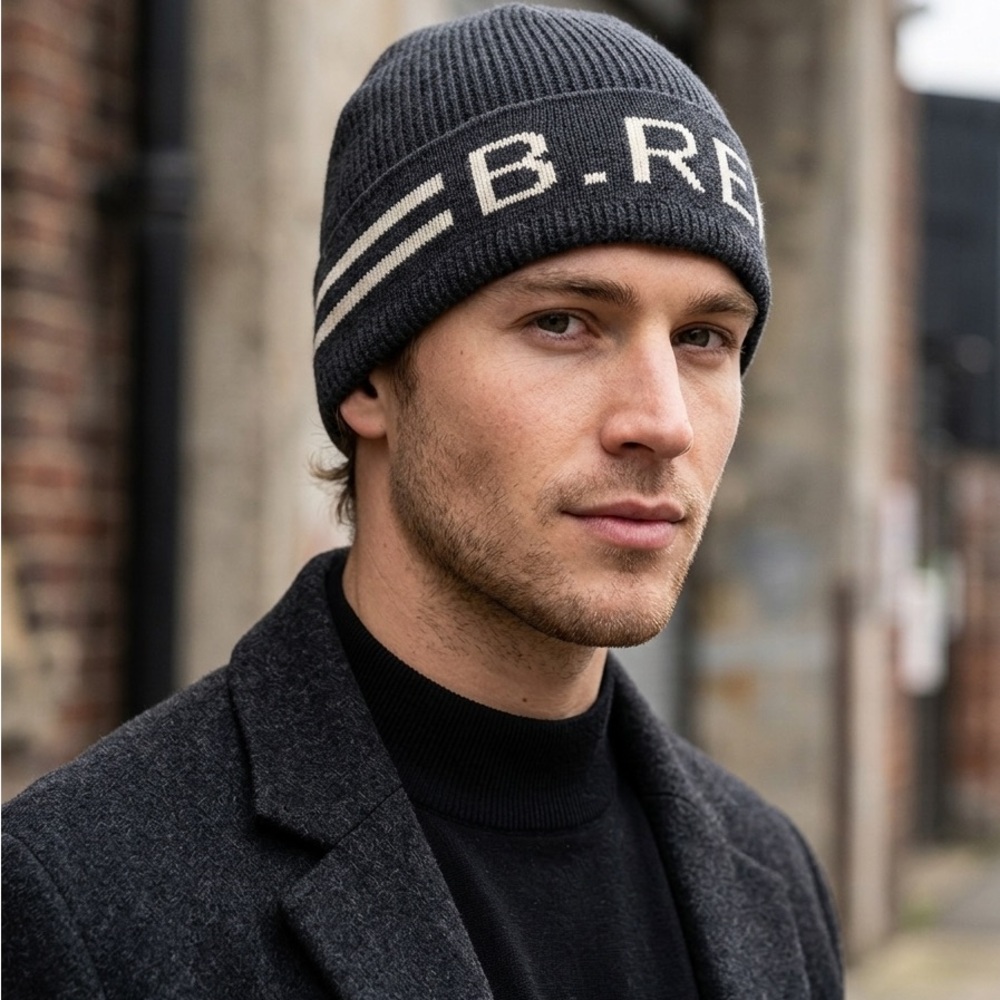 ❄️ Banana Republic B.REP Knit Beanie - Charcoal Gray - One Size